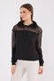 Katie Women's Hooded Sports Sweatshirt Black - 5