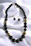 Long Ball Metalized Acrylic Pendant Earring Set - 5
