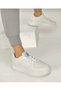 Women White Color Sport Style Thick Sole Memory Foam Sole Sneaker Shoes Freya Sneaker