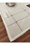Buldan Cendere Diaper Lacy Brown Beaded Handcrafted Antique Fringed 45X100 cm Runner - 2