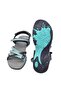 Women's Turquoise Eftal Daily Velcro Beach Walking Slippers Slippers - 3