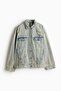 Oversized worn-look denim jacket - 5