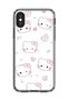 iPhone XS Max Compatible Transparent Case Hello Kitty Design
