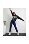 Navy Blue Mom Jean High Waist Stretchy Lycra Women's Jeans