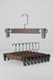 Wooden Hangers with Pegs for Pants, Skirts, Clothes Hangers, 1St Quality Ultra Luxury Trouser Hangers, 6 Pieces - 4