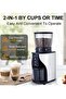 Electric Coffee Bean Grinder with Stainless Steel Blade & 31 Grind Settings for 1-10 Cups - 2