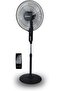 SF-8027SR 16-Inch Floor Stand Fan with Remote Control & 3-Speed Switch [Black]