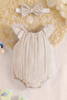 X Silk Atlas Muslin Bandana Cute Bodysuit