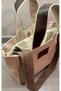 Mini Size Magnetic Candle Canvas Beige Color Handbag / Crossbody Bag - 3