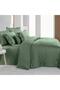 Forest Green 100% Cotton Satin Duvet Cover Set 300 Tc
