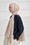Cotton Monogram Geometric Pattern Shawl - Stone - 2