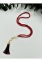 10 Gift Items: Burgundy Plastic Pearl Prayer Beads with Vav and Tassel (99 Pieces) (Mevlit-Sünnet-Hac-Umre)