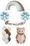 Retro Half Age Daisy Themed Baby Boy Concept Birthday Set - 2