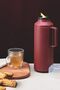 Since 1911, Made In Brazil - Exata Red Beverage Dispenser With 1l Glass Liner And Plastic Lid - 2
