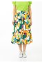 Colorful Patterned Midi Cotton Skirt - 3