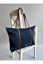 Almaty Model Hand and Women's Shoulder Bag Navy Blue