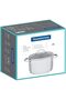 Since 1911, Made In Brazil - Una 24cm 6.1l Stainless Steel Deep Casserole With Tri-ply Bottom - 6