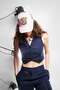 Women's Navy Blue Vest 15424 - 6
