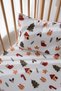 70X110 cm Baby Crib, Park Bed Fitted Sheet Set - Santa - 4