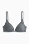 Padded non-wired microfibre bra - 2