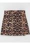 Girl's Leopard Patterned Shorts Skirt - 4
