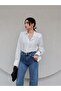 Bel Aksusearlı Cut-Leg Jeans - 5