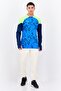 Men Slim Fit Long Sleeves Training Sweatshirt, Blue Combo - 4