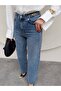 Bel Aksusearlı Cut-Leg Jeans - 8