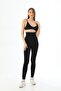 BLACK MI 3904 Underbust High Waist Recovery Leggings - 4