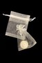 Cream Organza Sheer Pouch, Henna Wedding Cookie Nuts Gold Jewelry Promise Gift, 50Pcs Measure 7X9Cm - 3