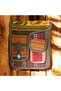 Hand-Woven Rug Patterned Women's Hanging Single Pocket Bag