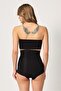 Black Mi 2920 High Waist Abdominal Support Slip Laser Corset - 3