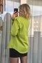 Green shirt with cuffed sleeves - 2