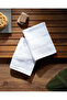 Emele 2 Pack 100% Cotton Hand Towels - White