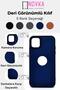 iPhone 11 Compatible Leather Look Hard Cover Case Anthracite Smoked - 7