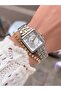 Steel Cord Square Case Woman Wristwatch 2 Years Warranty 3 Atm Waterproof