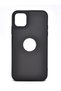 iPhone 13 Pro Compatible Leather Look Hard Cover Case Gray