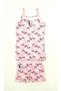 Tutku Girl's Multi-Colored 6-Piece Printed Elastane Strap Tank Top and Shorts Set - 4
