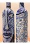 Anatolian Mosaic Art Motif Abstract Design Oil Pot Set-Vinegar Sauce Bowl Set- Home and Kitchen - 5
