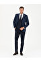 Navy Blue Vest Plaid Suit 50281897-Vr033