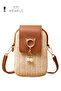 Women's Beige Color Strap Mini Bag