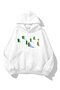 Unisex Shadows Sweatshirt Hoodie White