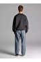 Unisex Basic Crew Neck Sweatshirt Anthracite - 4