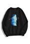 Unisex Journey Crew Neck Sweatshirt Hoodie Black