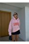 Unisex Cross System Sweatshirt Hoodie Pink - 3