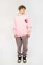 Unisex Just Enjoy Sweatshirt Hoodie Pink - 3