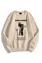 Unisex Dreamer Crew Neck Sweatshirt Hoodie Stone