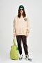 Unisex Cross Sweatshirt Hoodie Stone - 4