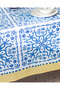 مفرش طاولة من ليجني بولي كوتون - أزرق/بيج - 150x250 سم - 3