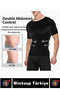 Special Production Gynecomastia Upright Posture Enhancer Belly Firming Elastic Men's Undershirt Corset 3 Pieces - 5